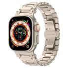 For Apple Watch Ultra 49mm Pathfinder Stainless Steel Metal Watch Band(Titanium Color) - 1