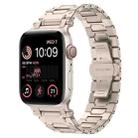 For Apple Watch SE 2022 44mm Pathfinder Stainless Steel Metal Watch Band(Titanium Color) - 1
