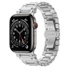 For Apple Watch Series 6 44mm Pathfinder Stainless Steel Metal Watch Band(Silver) - 1