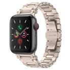 For Apple Watch Series 5 44mm Pathfinder Stainless Steel Metal Watch Band(Titanium Color) - 1