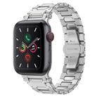 For Apple Watch Series 5 44mm Pathfinder Stainless Steel Metal Watch Band(Silver) - 1