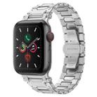 For Apple Watch Series 4 44mm Pathfinder Stainless Steel Metal Watch Band(Silver) - 1