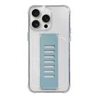 For iPhone 15 Pro Max Transparent Wristband Shockproof TPU Phone Case(Green) - 1