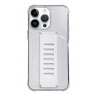 For iPhone 13 Pro Transparent Wristband Shockproof TPU Phone Case(white) - 1