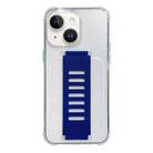 For iPhone 13 Transparent Wristband Shockproof TPU Phone Case(Blue) - 1