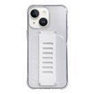 For iPhone 13 Transparent Wristband Shockproof TPU Phone Case(white) - 1