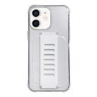 For iPhone 12 Transparent Wristband Shockproof TPU Phone Case(white) - 1