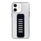 For iPhone 11 Transparent Wristband Shockproof TPU Phone Case(Black) - 1