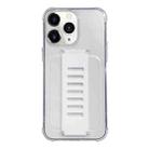 For iPhone 11 Pro Transparent Wristband Shockproof TPU Phone Case(white) - 1