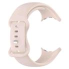 For  Google Pixel Watch 3 45mm Solid Color Butterfly Buckle Silicone Watch Band, Size: S(Pink) - 3