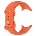 For  Google Pixel Watch 3 45mm Solid Color Butterfly Buckle Silicone Watch Band, Size: S(Orange) - 3