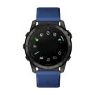 For Garmin Fenix 8 AMOLED 47mm Dual Color Magnetic Quick Release 22mm Silicone Watch Band(Dark Blue+Black) - 3