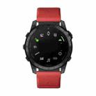 For Garmin Fenix 8 AMOLED 47mm Dual Color Magnetic Quick Release 22mm Silicone Watch Band(Red+Black) - 3