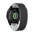 For Garmin MARQ Gen 2 Dual Color Magnetic Quick Release 22mm Silicone Watch Band(Black+Gray) - 2