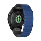 For Garmin EPIX Gen 2 / EPIX Pro Gen 2 Dual Color Magnetic Quick Release 22mm Silicone Watch Band(Dark Blue+Black) - 2