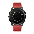 For Garmin Fenix 7 / Fenix 7 Pro Dual Color Magnetic Quick Release 22mm Silicone Watch Band(Red+Black) - 3