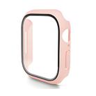 For Apple Watch Series 10 42mm ENKAY Hat-Prince PC Tempered Glass Film Integrated Watch Case(Pink) - 1