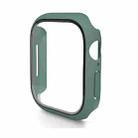 For Apple Watch Series 10 42mm ENKAY Hat-Prince PC Tempered Glass Film Integrated Watch Case(Dark Green) - 1