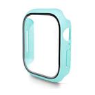 For Apple Watch Series 10 42mm ENKAY Hat-Prince PC Tempered Glass Film Integrated Watch Case(Cyan) - 1