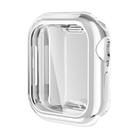 For Apple Watch Series 10 42mm ENKAY Hat-Prince Electroplated Soft TPU Case with Screen Film(Silver) - 1