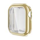 For Apple Watch Series 10 42mm ENKAY Hat-Prince Electroplated Soft TPU Case with Screen Film(Golden) - 1