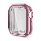 For Apple Watch Series 10 46mm ENKAY Hat-Prince Electroplated Soft TPU Case with Screen Film(Pink) - 1