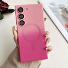 For Samsung Galaxy S21 FE 5G Liquid TPU Silicone Gradient MagSafe Phone Case(Pink Gradient) - 1