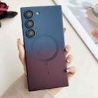 For Samsung Galaxy S21 5G Liquid TPU Silicone Gradient MagSafe Phone Case(Blue Red Gradient) - 1