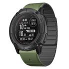 For Garmin Instinct 2X Dual Color Magnetic Quick Release 26mm Silicone Watch Band(Green+Black) - 1