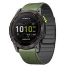 For Garmin Enduro 2 / Enduro Dual Color Magnetic Quick Release 26mm Silicone Watch Band(Green+Black) - 1