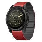 For Garmin Tactix 7 / Tactix DELTA Dual Color Magnetic Quick Release 26mm Silicone Watch Band(Red+Black) - 1