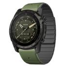 For Garmin Tactix 7 / Tactix DELTA Dual Color Magnetic Quick Release 26mm Silicone Watch Band(Green+Black) - 1