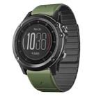 For Garmin Fenix 3 / Fenix 3 HR Dual Color Magnetic Quick Release 26mm Silicone Watch Band(Green+Black) - 1