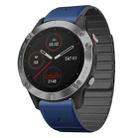 For Garmin Fenix 5X / Fenix 5X Plus Dual Color Magnetic Quick Release 26mm Silicone Watch Band(Dark Blue+Black) - 1