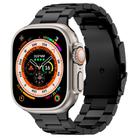 For Apple Watch Ultra 2 49mm Three Beads Titanium Alloy Metal Watch Band(Black) - 1