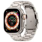 For Apple Watch Ultra 2 49mm Three Beads Titanium Alloy Metal Watch Band(Titanium Color) - 1