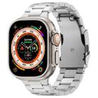 For Apple Watch Ultra 2 49mm Three Beads Titanium Alloy Metal Watch Band(Silver) - 1