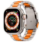 For Apple Watch Ultra 2 49mm Three Beads Titanium Alloy Metal Watch Band(Titanium Orange) - 1