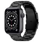 For Apple Watch Series 6 40mm Three Beads Titanium Alloy Metal Watch Band(Black) - 1