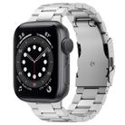 For Apple Watch Series 6 40mm Three Beads Titanium Alloy Metal Watch Band(Silver) - 1