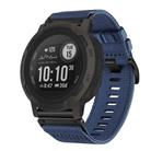 For Garmin Instinct / Instinct 2 Nylon Canvas Quick Release 22mm Watch Band(Blue) - 1