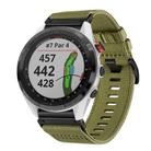 For Garmin Approach S62 Nylon Canvas Quick Release 22mm Watch Band(Army Green) - 1