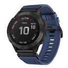 For Garmin Fenix 6 GPS / 6 Pro GPS Nylon Canvas Quick Release 22mm Watch Band(Blue) - 1