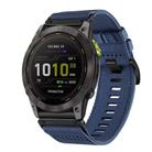 For Garmin Enduro 2 / Enduro Nylon Canvas Quick Release 26mm Watch Band(Blue) - 1