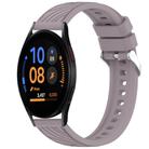 For Samsung Galaxy Watch FE 40mm Stripe Texture Silicone 20mm Watch Band(Roland Purple) - 1