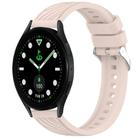 For Samsung Galaxy Watch5 Golf Edition Stripe Texture Silicone 20mm Watch Band(Pink) - 1