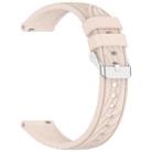 For Samsung Galaxy Watch 5  44mm Stripe Texture Silicone 20mm Watch Band(Pink) - 2