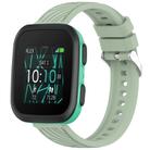 For Garmin Bounce Stripe Texture Silicone 20mm Watch Band(Light Green) - 1