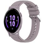 For Garmin Active 5 Stripe Texture Silicone 20mm Watch Band(Roland Purple) - 1