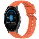 For Garmin Vivoactive 3 Music Stripe Texture Silicone 20mm Watch Band(Orange) - 1